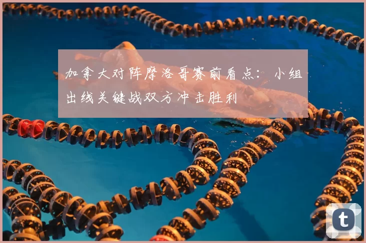 加拿大对阵摩洛哥赛前看点：小组出线关键战双方冲击胜利